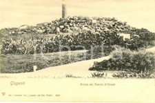 1900 ca GIRGENTI (AG) Le rovine del tempio di ERCOLE *Cartolina postale FP NV