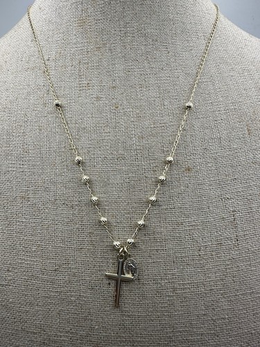 Collana croce rosario oro - , su
