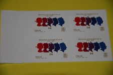 quartina di francobolli senza