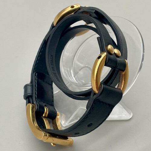 Bracciale trussardi pelle nera - trussardi,