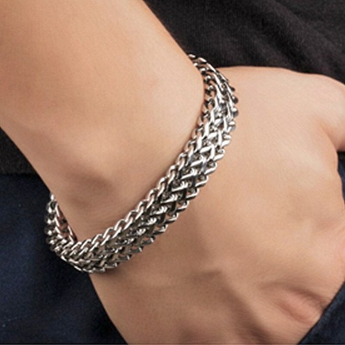 Bracciale uomo acciaio inox