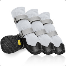 Scarpette Cane Antiscivolo Con Cinghie Riflettenti, Alti Stivali per Cani Imperm