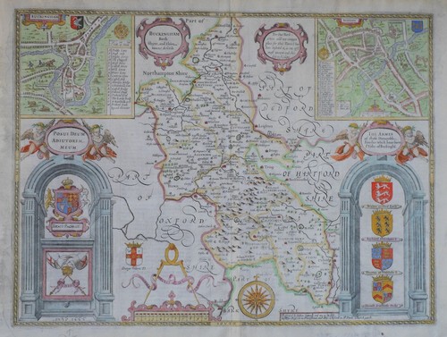 Buckinghamshire mappa antica - buckinghamshire,