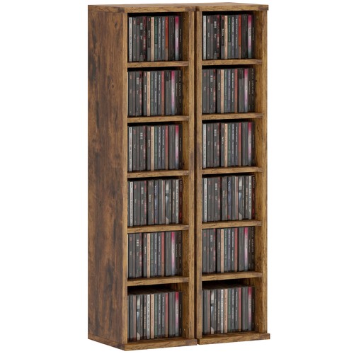 Homcom set scaffali - set, porta