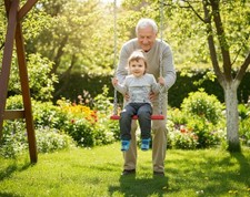 Sedia a Dondolo Gomma Erwachsenenschaukel Altalena + Catena Zincato Premium
