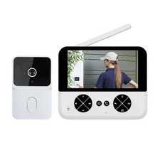 VIDEOCITOFONO WIFI CON MONITOR HD DA 4,3 POLLICI VISIONE NOTTURNA CON SD