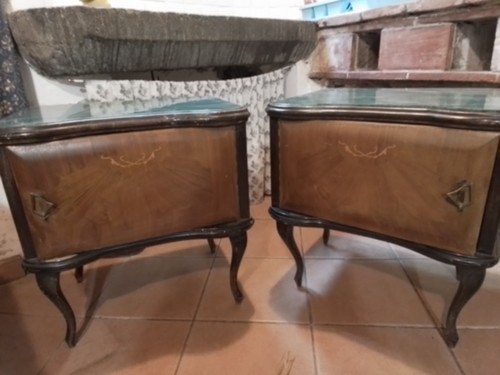 Coppia comodini vintage - coppia,
