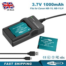 2x NB-11L NB-11LH batteria +