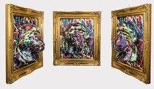 Quadro POP ART di Cristian Basile 'Colors Monkey- collezione #ArtMedusa