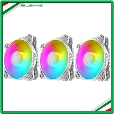 ✅ 3X VENTOLE BIANCHE LED RGB