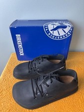 Scarpe stringate Birkenstock Montana nere in pelle oliata da uomo taglia 7 donna 9 EU 40