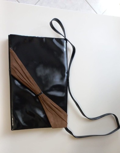 Borsa donna vernice nera - nera, usata