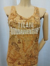 CANOTTA  DONNAVVENTURA ALVIERO MARTINI COLORE BEIGE GEO NATURALE  Tg 40