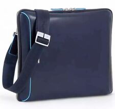 Borsa Cartella Portablocco PIQUADRO Blue square Pelle Blu