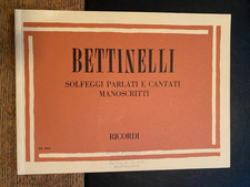Bettinelli solfeggi parlati - solfeggi,