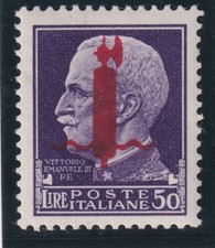 JJ155-RSI-50 LIRE VERONA (501) FIRMATO OLIVA NUOVO GOMMA INTEGRA