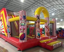 Circus village Gioco Gonfiabile Con Scivolo 6x5x3,8 H Gioco Bambini In Pvc