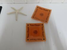 Veuve Cliquot Champagne Coppia Di Piattini In Vetro Vintage Da Collezione