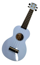 Mahalo Ukulele Soprano Azzurro Lucido Custodia Inclusa Legno Regalo Rainbow