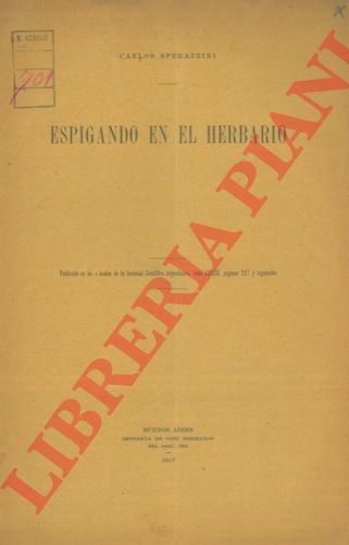 Spegazzini carlos espigando - spegazzini,
