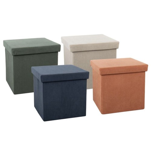 Pouf richiudibile velluto - , a