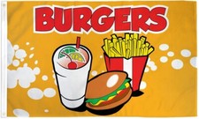 Hamburger 3x5ft Poly Flag per