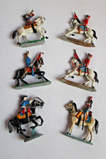 L68-SOLDATINI PIOMBO-6 LOTTO-GUERRA CAVALLO IPPICA GIOCO TERRA VETRINA COLORE