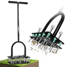 YAMAIDUO Arieggiatore per Prato, Arieggiatore Prato con 15 Punte in Ferro, Puliz