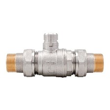 VALVOLA DI ZONA A SFERA A 2 VIE  CON DOPPIO BOCCHETTONE- 3/4 DN 20- ITAP- pez...