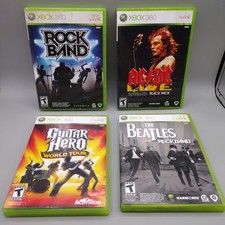 Lot of 4 Xbox 360 Rock Band 1