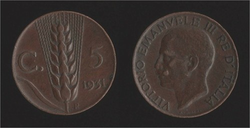 Centesimi 1931 spiga - spiga,