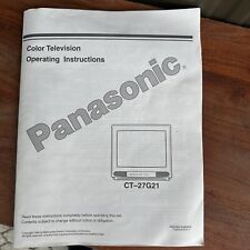 MANUALE TV PANASONIC modello