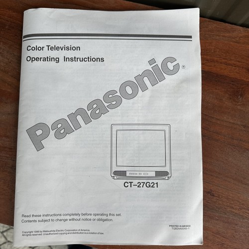 Manuale panasonic modello - panasonic,