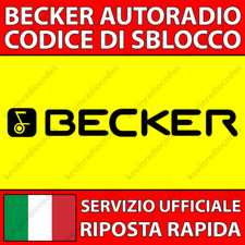 Becker radio codice - radio, di