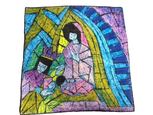 Mwt 60s skandia nativity hanky - mwt,