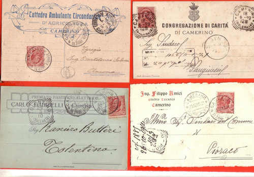 Lotto cartoline camerino - lotto,