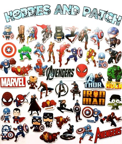 Stickers adesivi avengers - stickers, 50