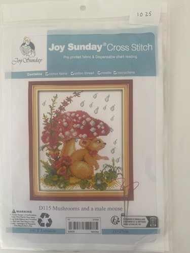 Kit punto croce joy - croce, sunday