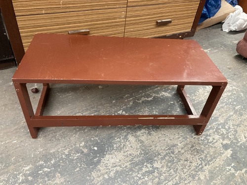 Brown painted coffee table - brown,