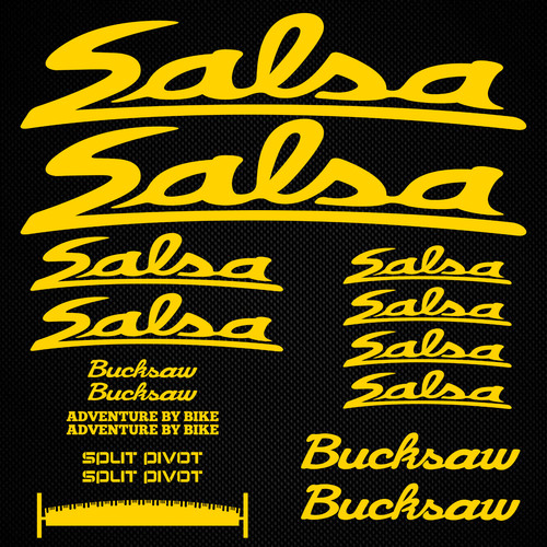 Salsa bucksaw decalcomanie - salsa,