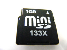 Scheda Mini SD 1GB 133x (scheda MiniSD 1GB) usata