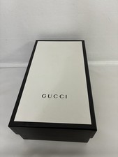 Autentica scatola regalo vuota Gucci classica bianca e nera 38x22x15 cm