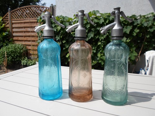 Antiche bottiglie sifone - bottiglie,