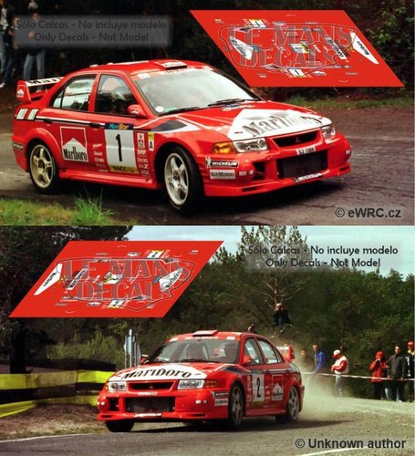 Decals mitsubishi evo rally - decals,