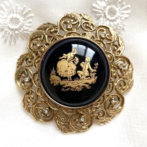 Collana spilla oro limoges - spilla,