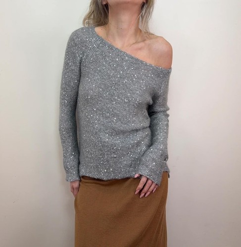 Maglione maglia paillettes
