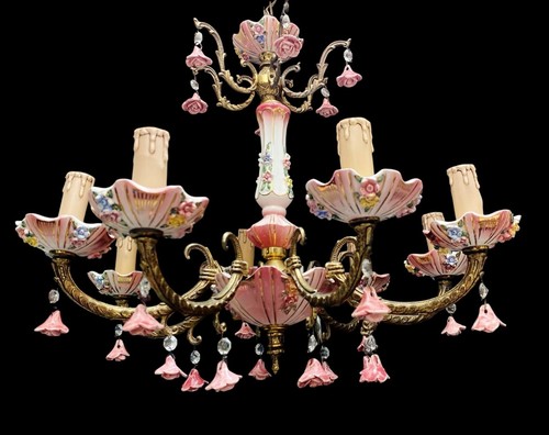 Lampadario vintage bracci - lampadario,