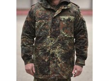 Parka da campo mimetico Flecktarn originale esercito tedesco con fodera militare eccedenza NUOVO