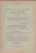Urania, rivista, 1924, anno