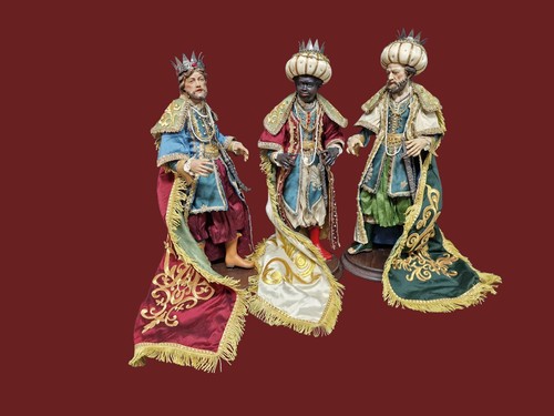 Tris magi 35cm presepe - re,
